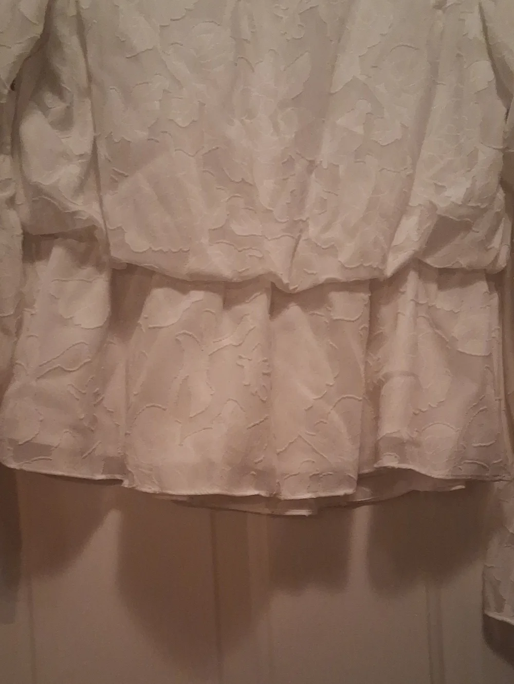 Elizabeth And James Blanca Floral Burnout Peplum Blouse